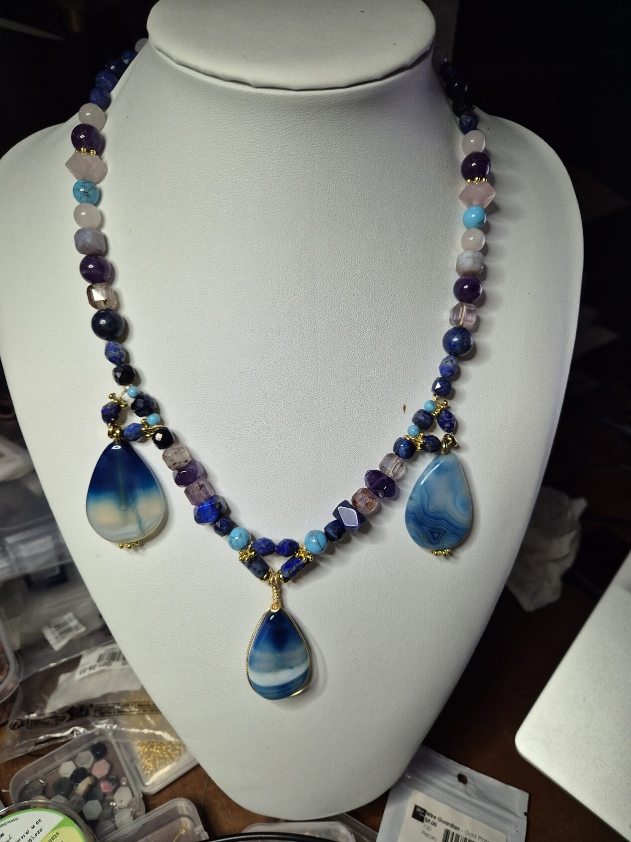 Azure Cascade Necklace