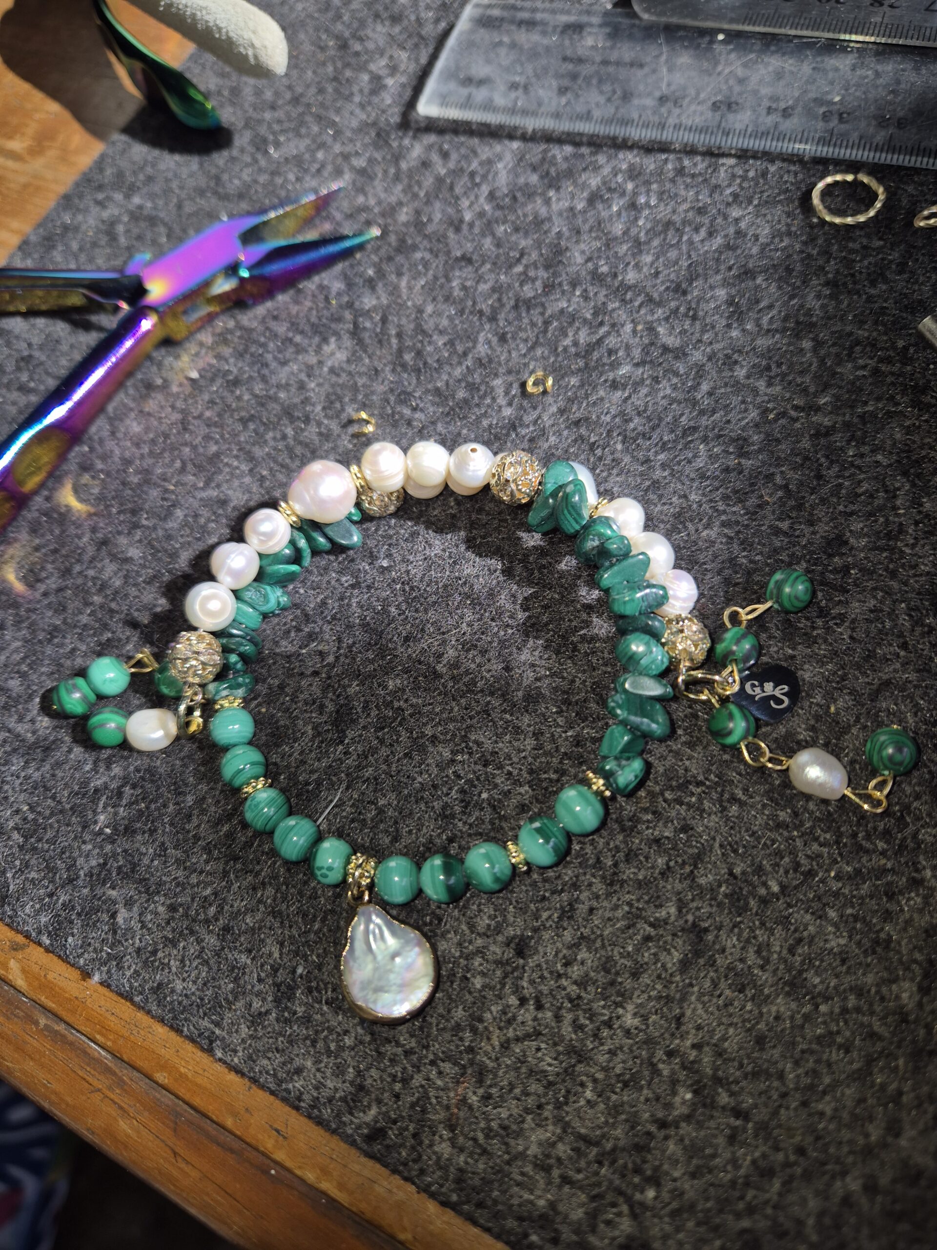 Moonlit Moss Bracelet