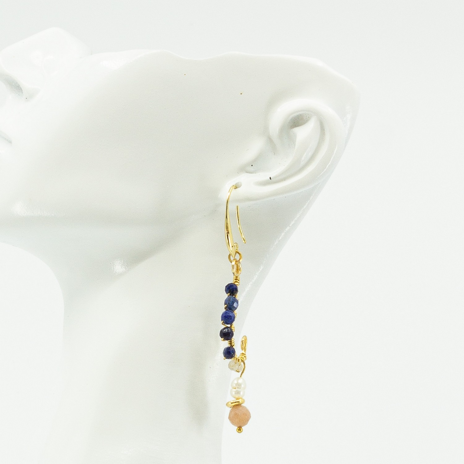 Azure Grace Hoop Earrings
