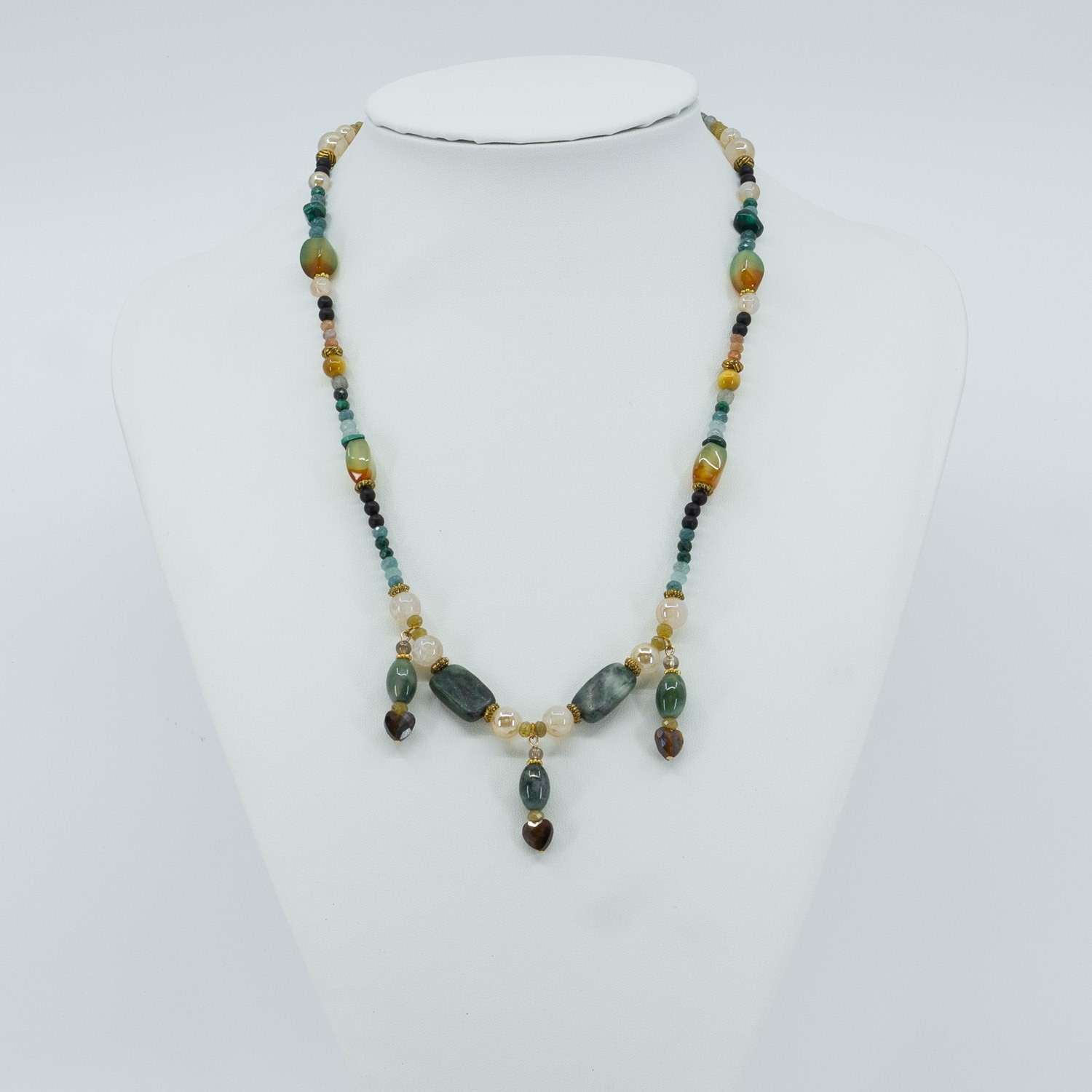 Peacock Moss Necklace
