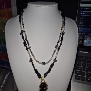 Obsidian Moon Necklace